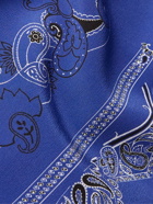 Etro - Bandana-Print Silk Crepe de Chine Shirt - Blue