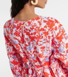 Heidi Klein Deia floral linen kaftan