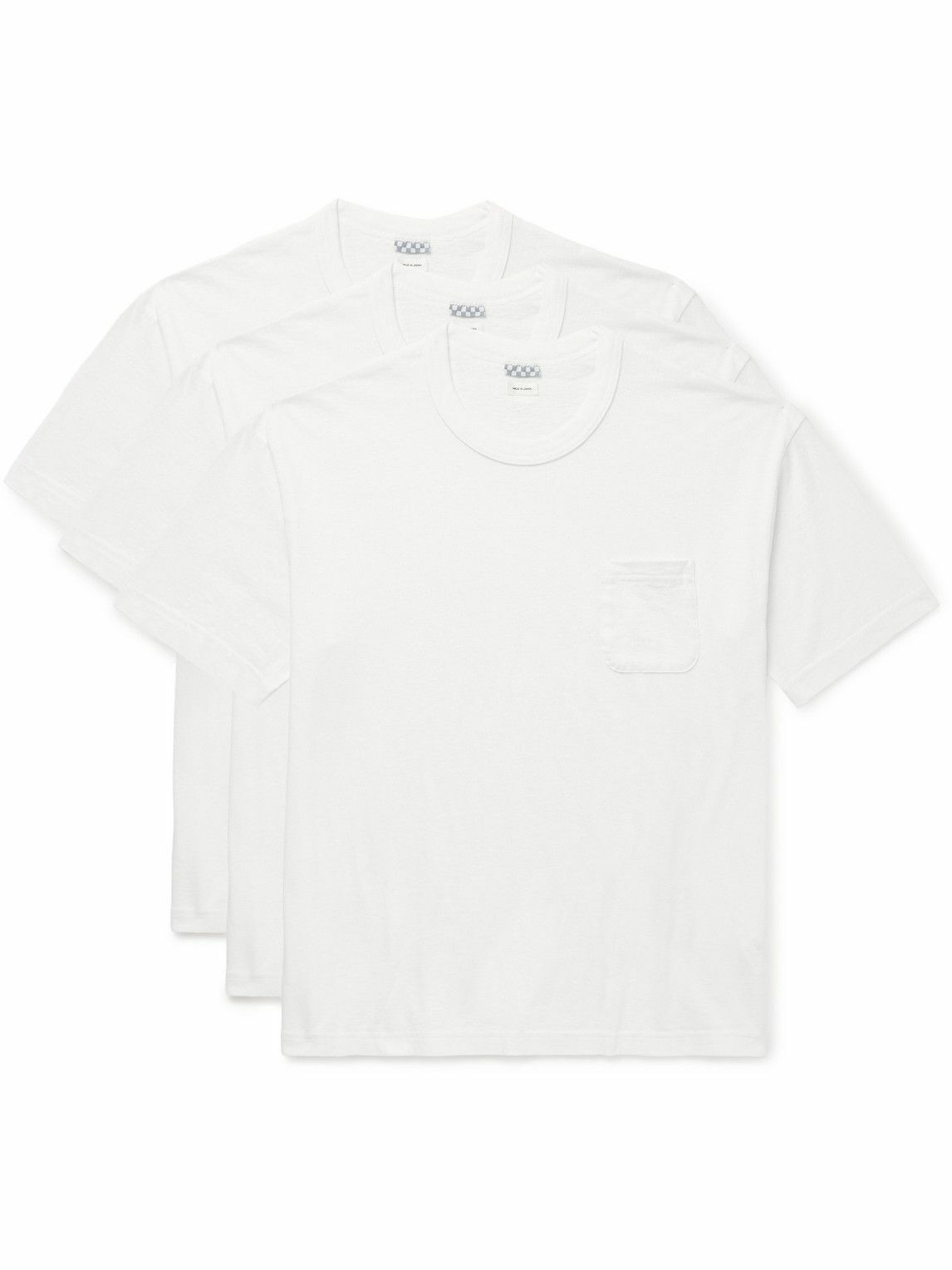 Visvim - Sublig Jumbo Three-Pack Cotton-Jersey T-Shirts - White Visvim