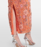 Rachel Gilbert Francesca embellished floral gown