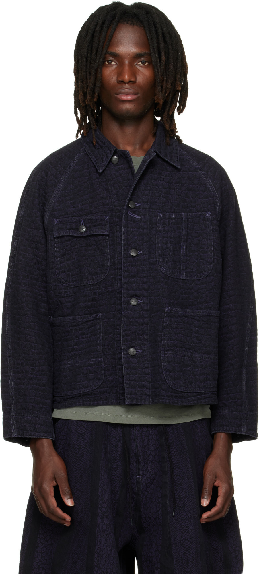 NEEDLES Black Western Sport Jacket Needles