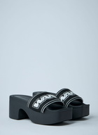 Alexander Wang Logo Motif Platform Sandals