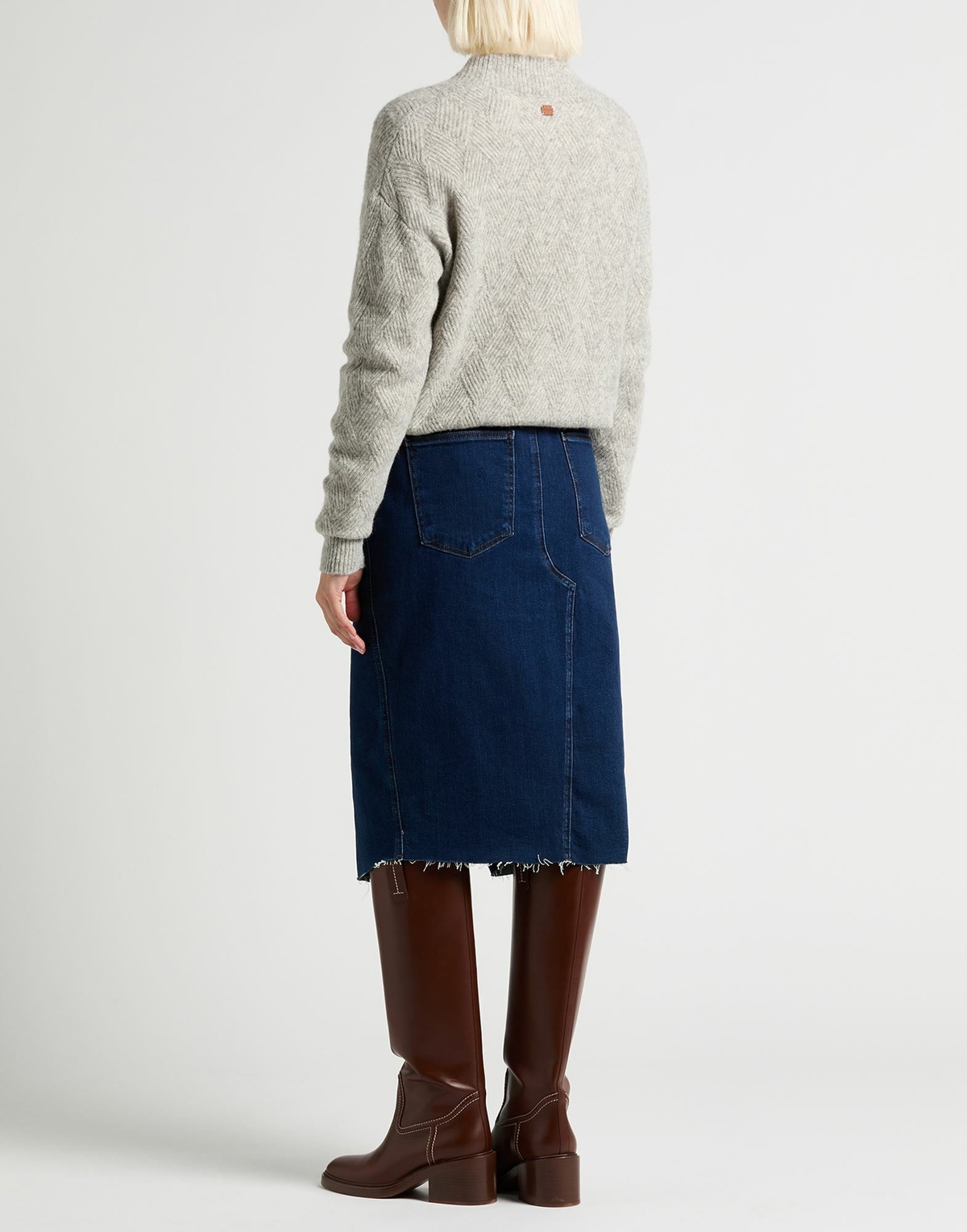 Veronica Beard Womens Denim skirt in Blue