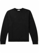 ATON - Oversized Garment-Dyed Cotton-Jersey Sweatshirt - Black