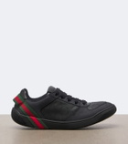 Gucci Screener Web Stripe leather sneakers