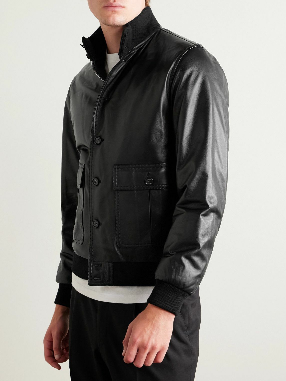 Valstar - Valstarino Leather Down Jacket - Black