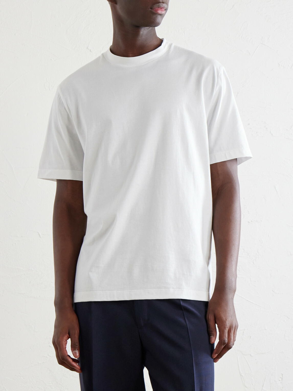 Brioni - Cotton-Jersey T-Shirt - White