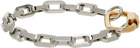 IN GOLD WE TRUST PARIS Silver & Gold Square Section Chain Bracelet