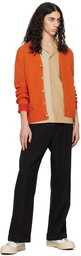 Marni Orange Buttoned Cardigan