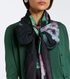Carolina Herrera Floral scarf