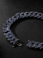 SHAY - Blackened Gold Sapphire Chain Bracelet
