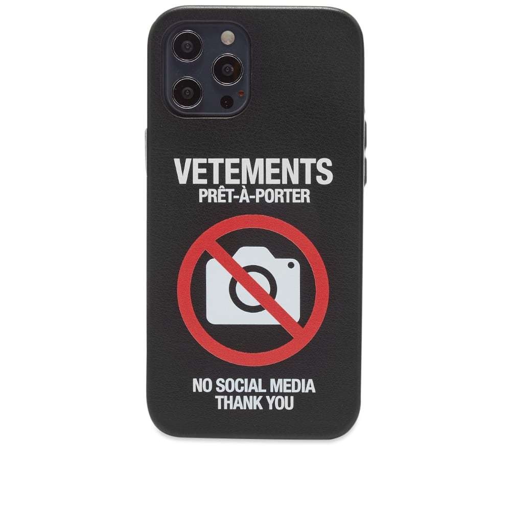 Photo: VETEMENTS AntiSocial iPhone 12 Pro Max Case