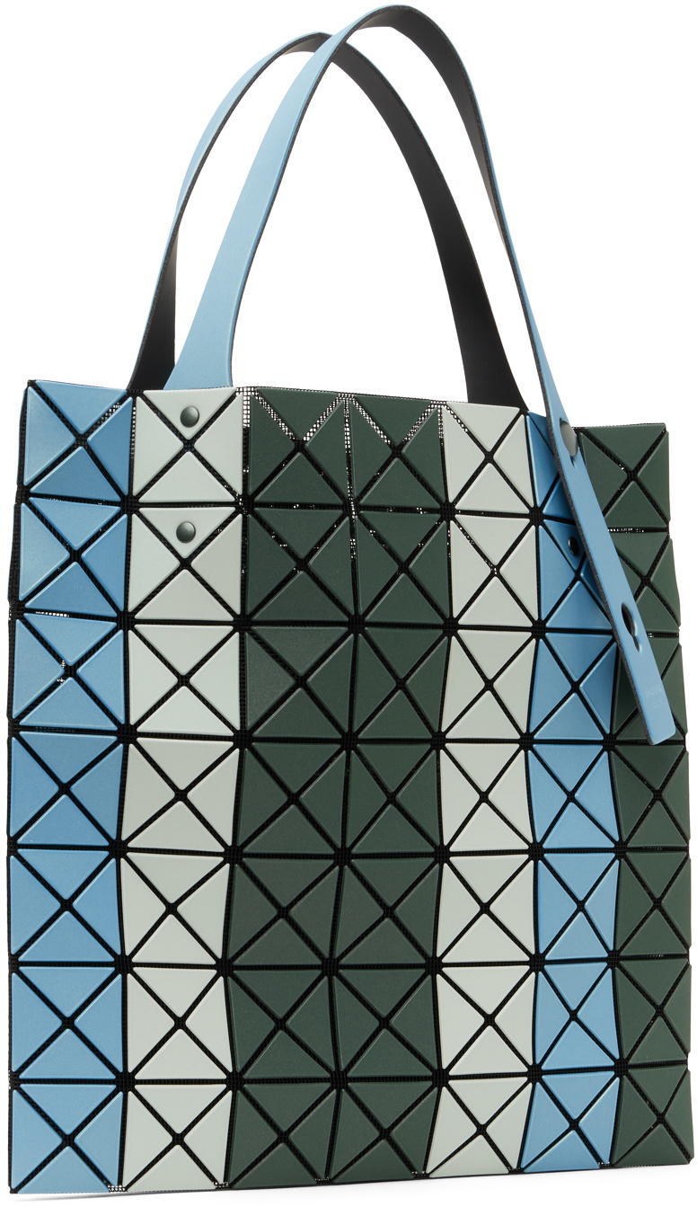 BAO BAO ISSEY MIYAKE Green & Blue Prism Stripe Tote