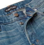 TOM FORD - Slim-Fit Washed Selvedge Denim Jeans - Blue