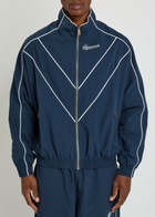 Willy Chavarria Bad Boy Logo-embroidered Shell Track Jacket Blue