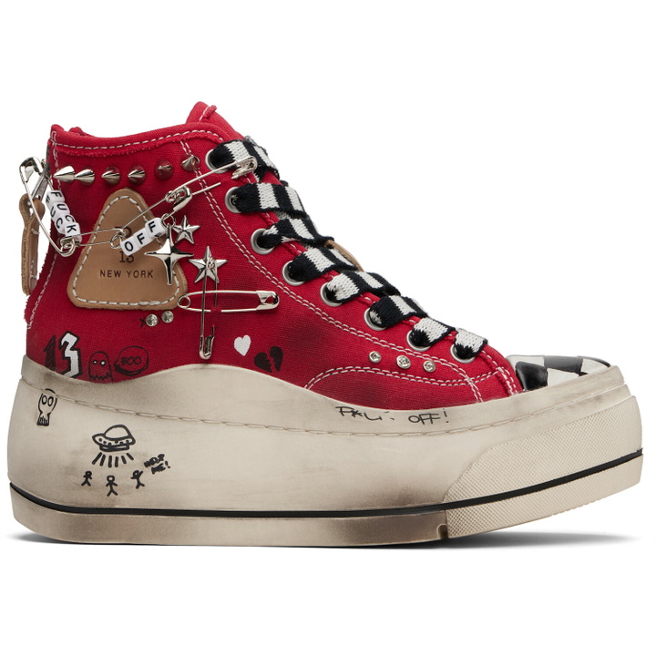 Photo: R13 Red Kurt High Top Sneakers
