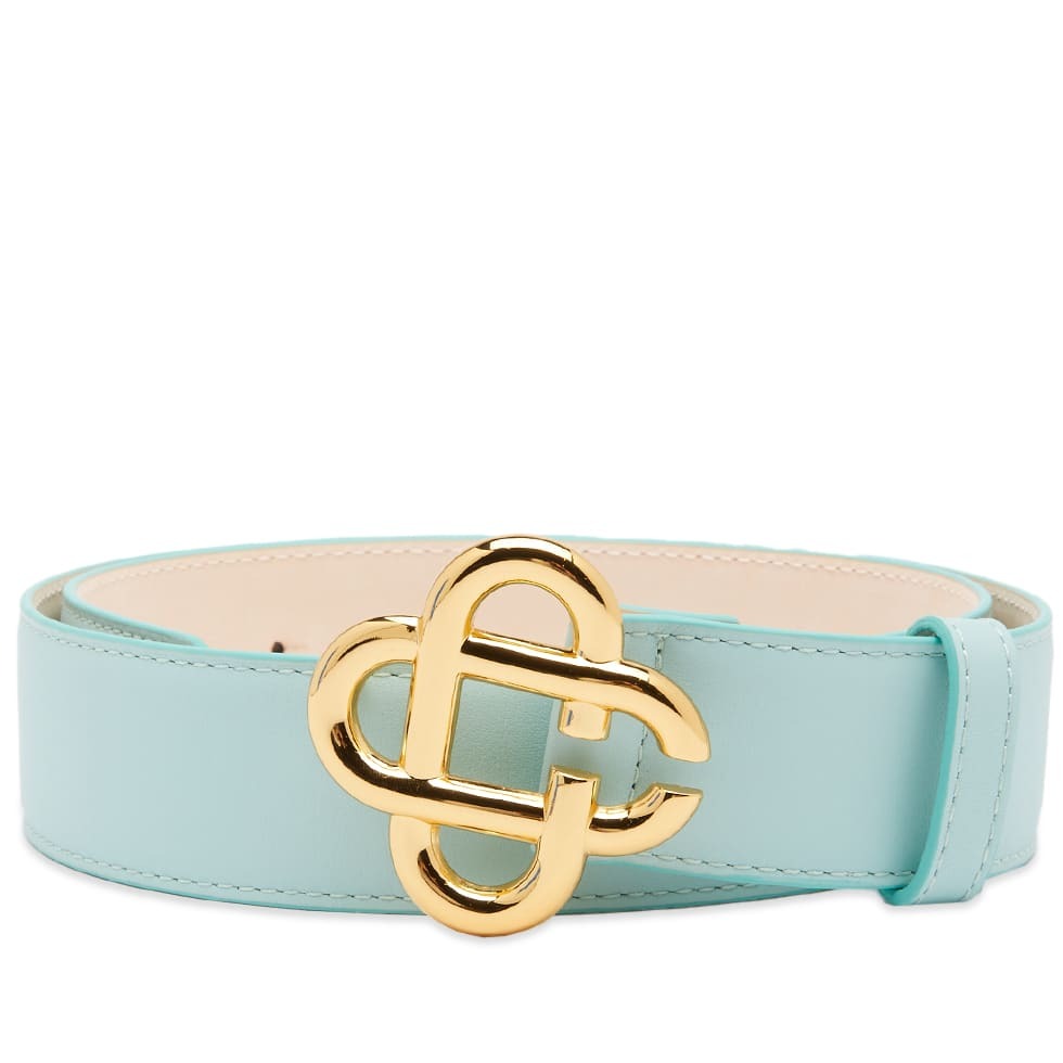 Casablanca CC Logo Buckle Leather Belt