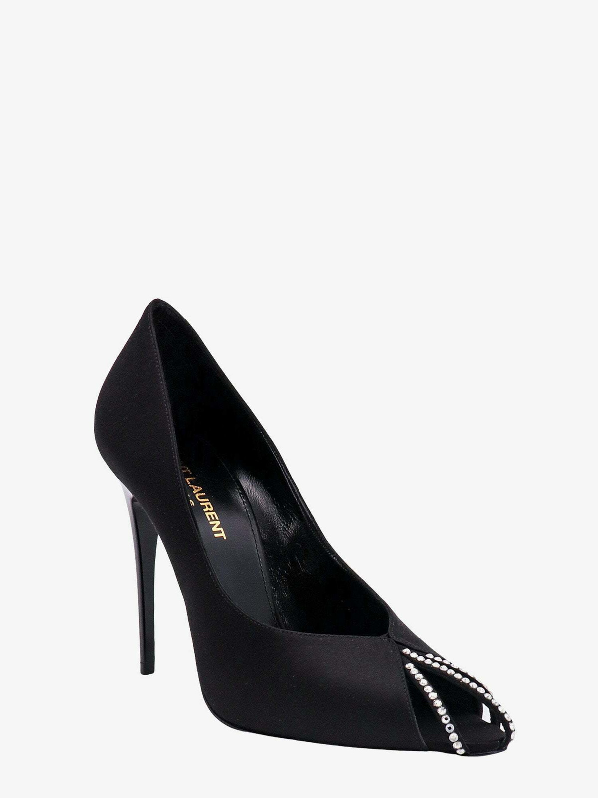 【新品未使用】alexiastam luna BLACK Aquazzura - Zani Black Suede Criss-Cross Pump, 105mm