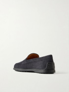 Tod's - Suede Penny Loafers - Gray