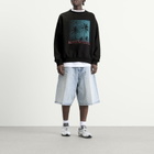 Balenciaga Men's Vintage Medium Fit Crewneck in Black