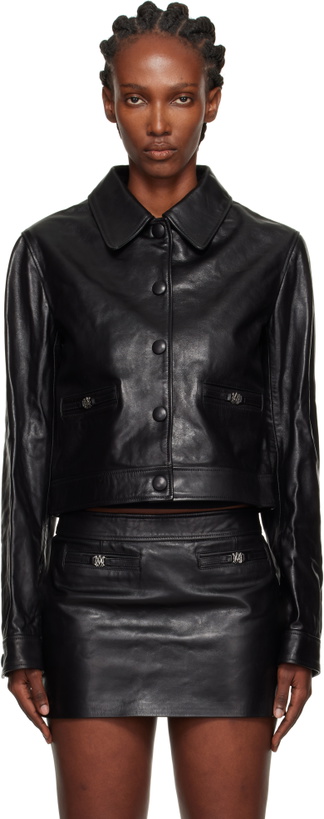 Photo: AMIRI Black MA Leather Jacket