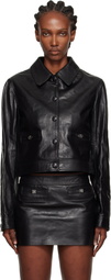 AMIRI Black MA Leather Jacket
