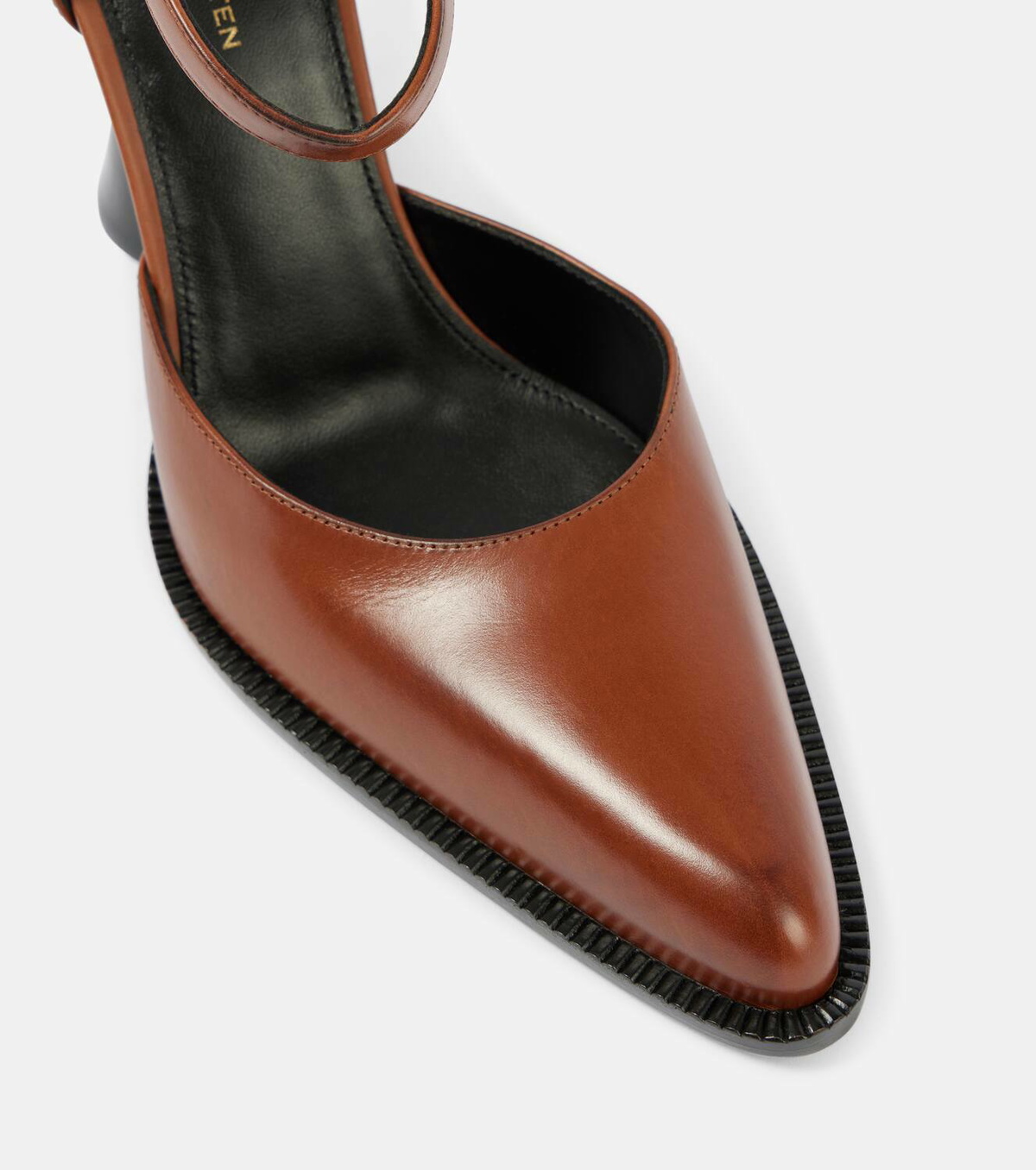 注目の的！【Dries Van Noten】95 leather pumps 95 velvet pumps in blue - Dries Van Noten | Mytheresa