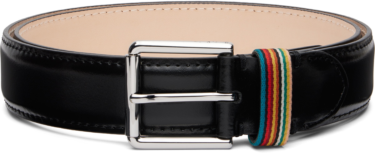 Paul Smith Black Stripe Keeper Belt