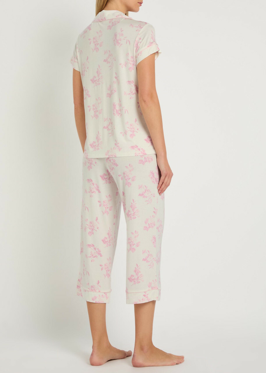 Eberjey Gisele Floral-print Jersey Pyjama set Pink