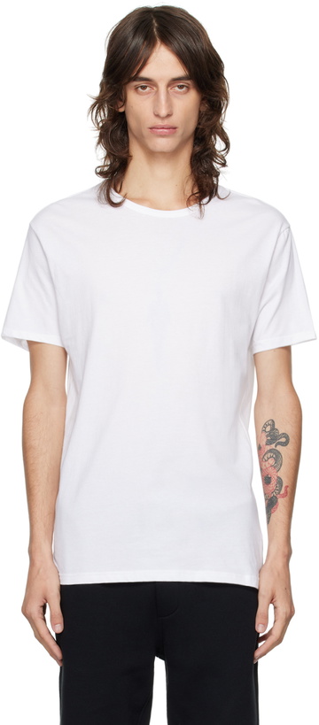 Photo: Paul Smith Five-Pack White Crewneck T-Shirts