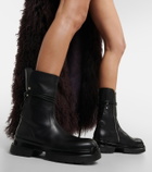 Ann Demeulemeester Kole leather back lace-up boots