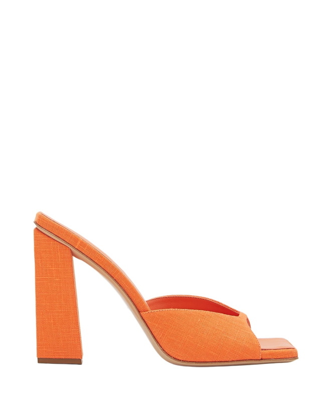 Photo: GIA BORGHINI 115mm Rosie 14 Linen Mules