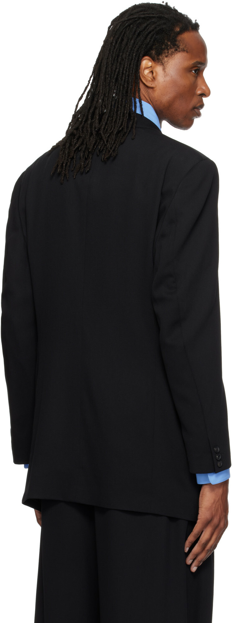 SOSHIOTSUKI Black 80s Classic 6B Shaped Blazer