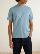 FEDELI - Organic Cotton-Jersey T-Shirt - Blue