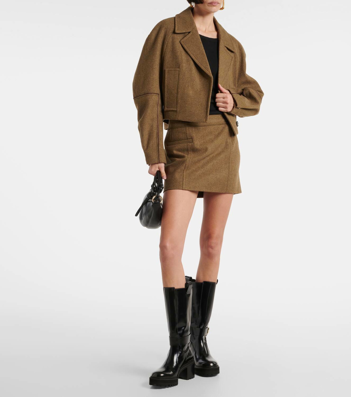 See By Chloé New Ring 60 leather knee-high boots