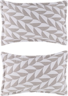 Dusen Dusen Gray & White Scallop Coverlet Bed Set, King