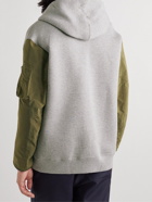 Comme des Garçons HOMME - Cotton-Jersey and Shell Zip-Up Hoodie - Gray