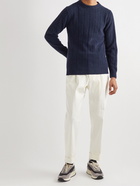 Howlin' - Cortez Ribbed Wool-Blend Bouclé Sweater - Blue