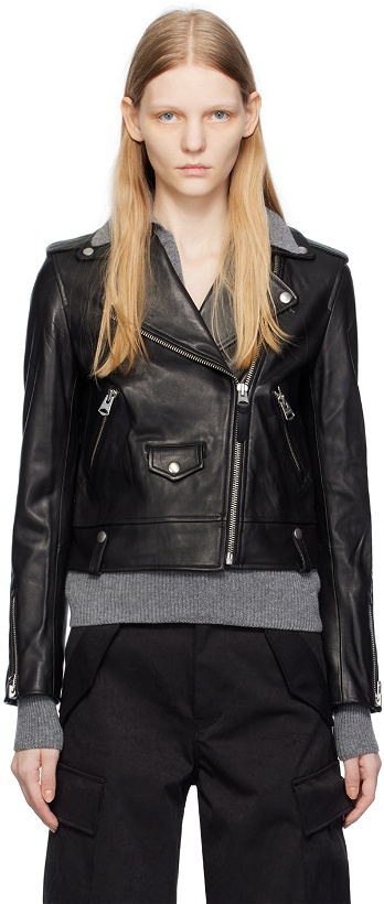 Photo: MACKAGE Black Baya Leather Jacket