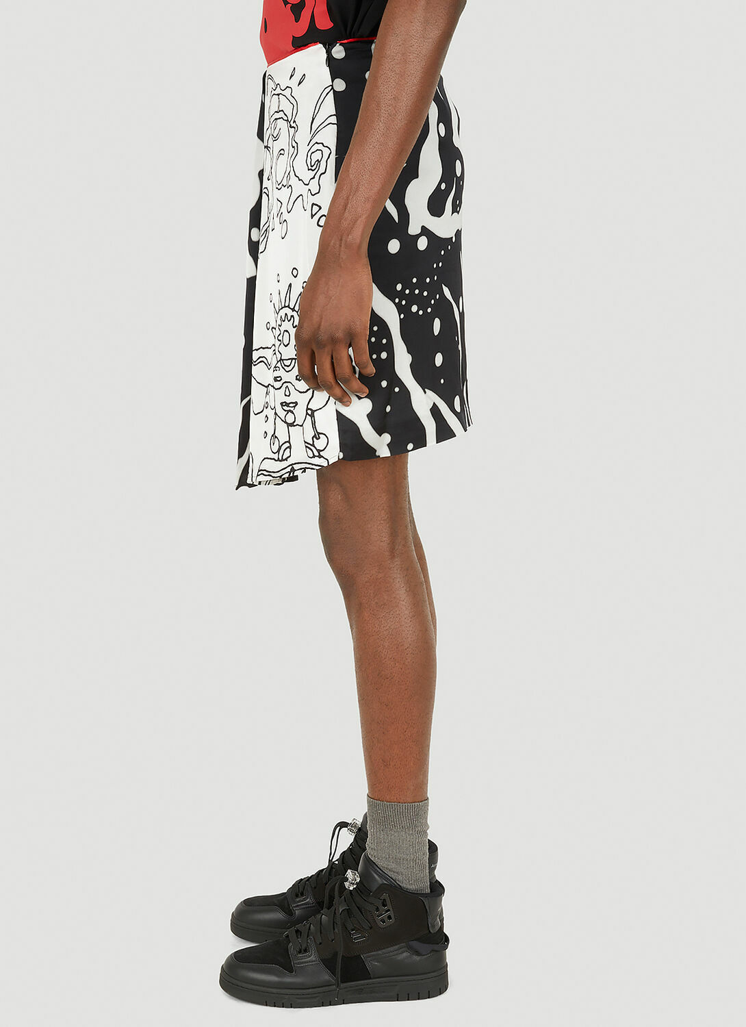 Honey Fucking Dijon Fluid Asymmetric Skirt