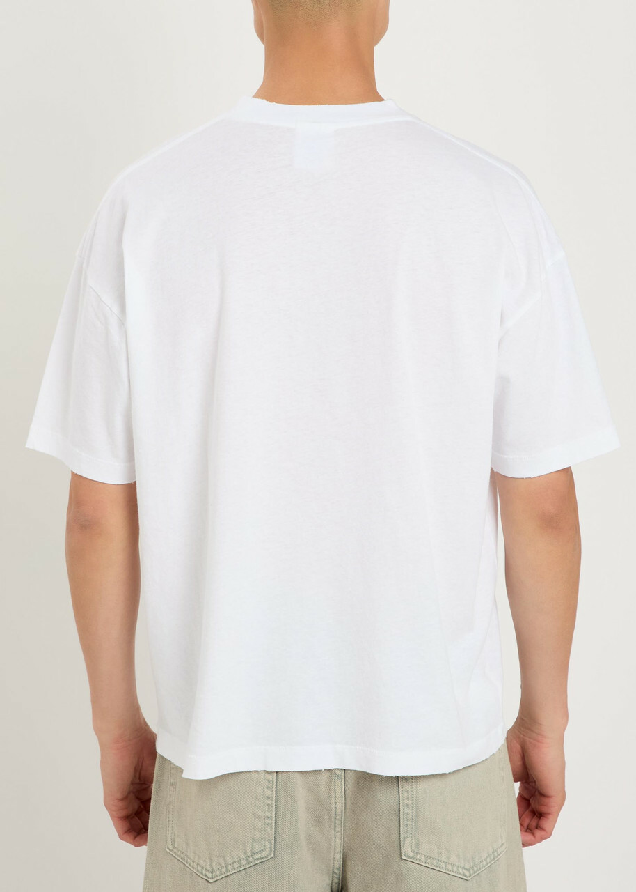 Picante Peace Printed Cotton T-shirt White
