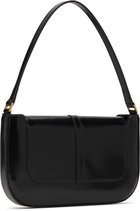 BY FAR Black Miranda Semi Patent Leather Shoulder Bag