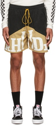 Rhude Black & Tan Yachting Shorts