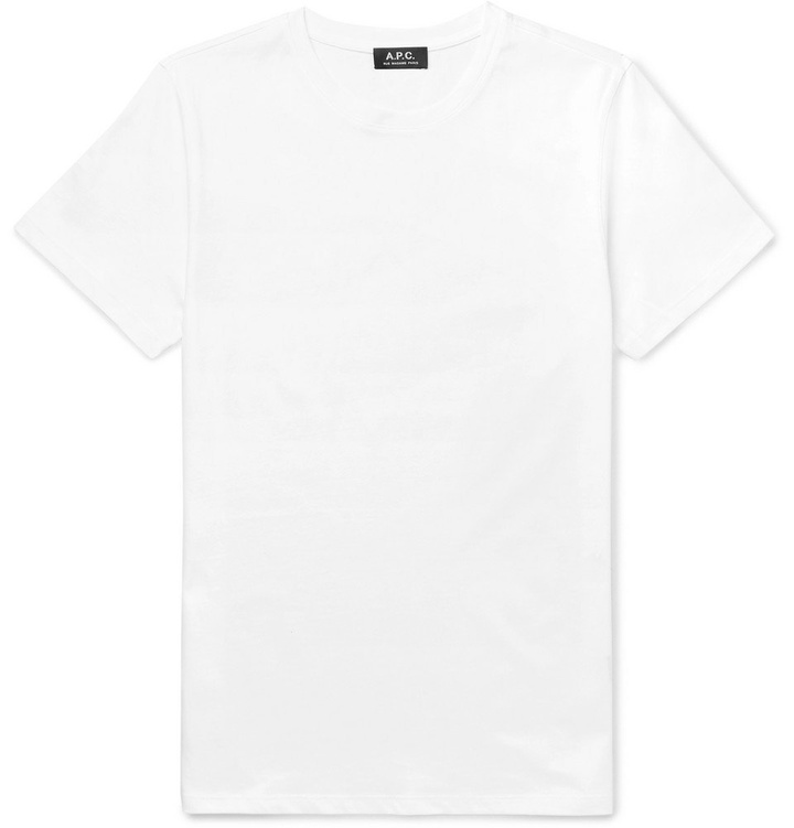 Photo: A.P.C. - Jimmy Cotton-Jersey T-Shirt - White