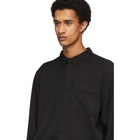 Nudie Jeans Black Smooth Twill Chuck Shirt