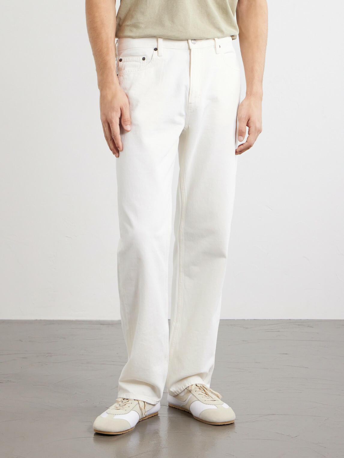 FRAME - Straight-Leg Jeans - White