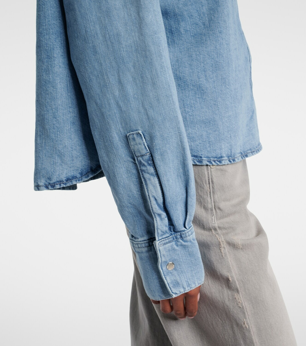 7 For All Mankind Ivy cotton and linen denim shirt