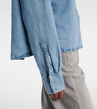 7 For All Mankind Ivy cotton and linen denim shirt