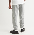 Carhartt WIP - Chase Tapered Logo-Embroidered Mélange Fleece-Back Cotton-Blend Jersey Sweatpants - Gray