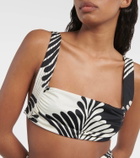Johanna Ortiz Printed bikini top